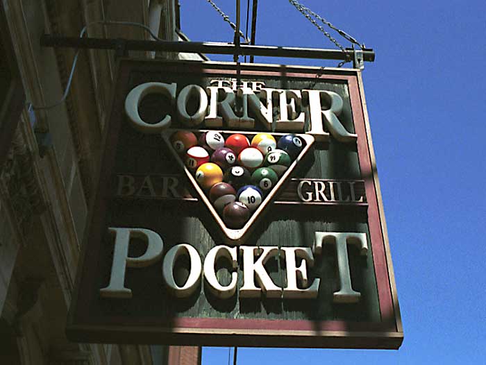 Corner Pocket Sign