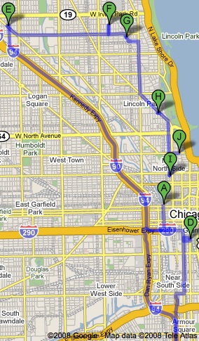 St Pattys Chicago Pub Crawl Map