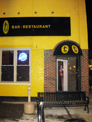 T's Bar & Restaurant Door