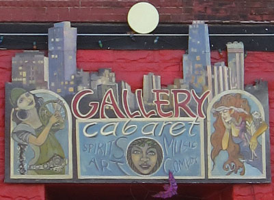 Gallery Cabaret Entrance Sign